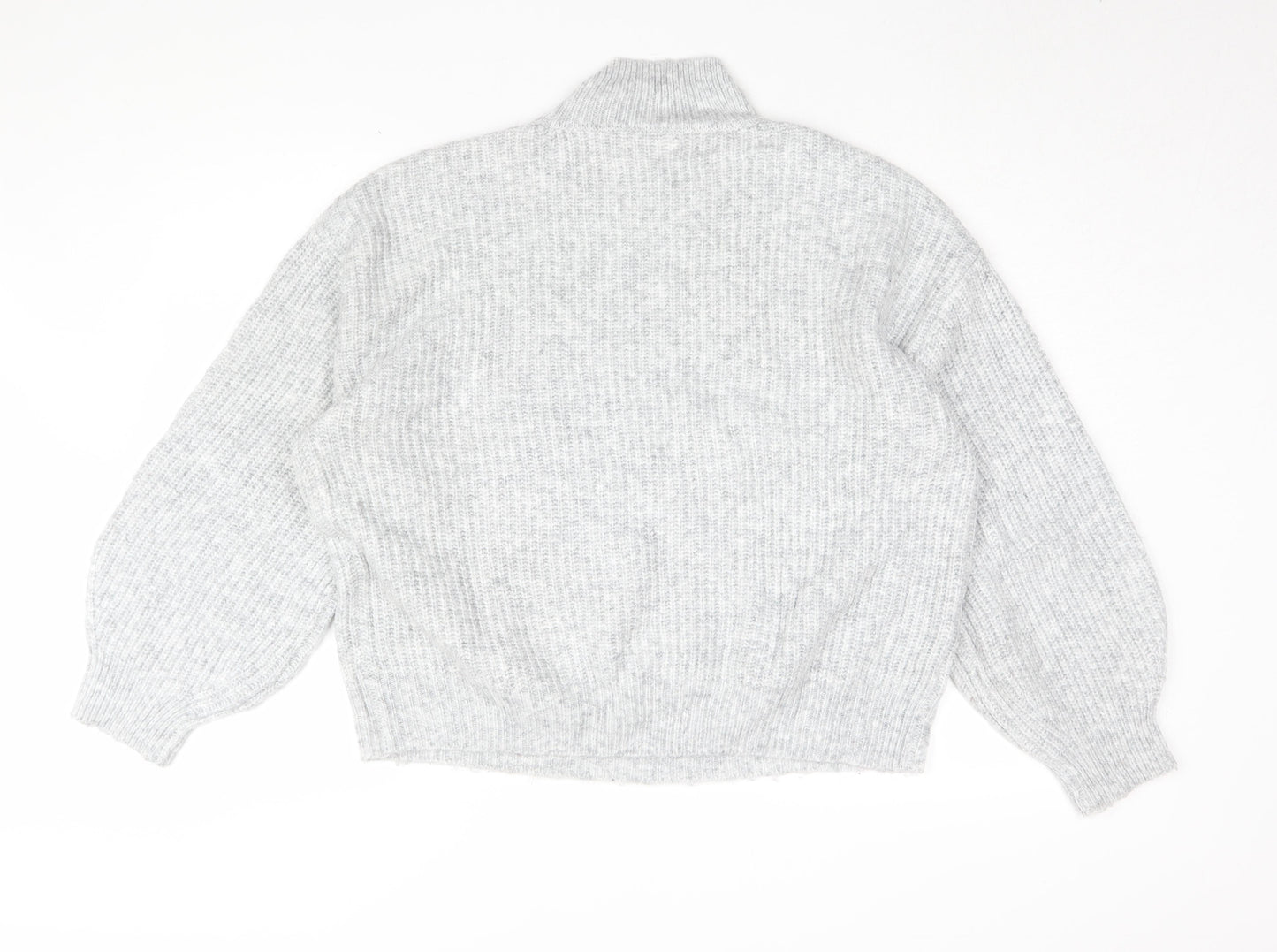 Womens UK Size M Topshop Grey Pullover Jumper