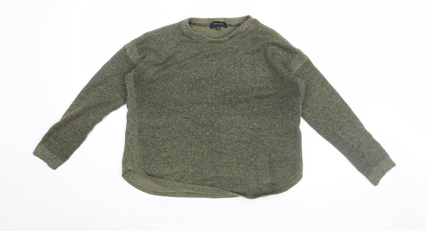 Womens UK Size 12 New Look Green Pullover Jumper
