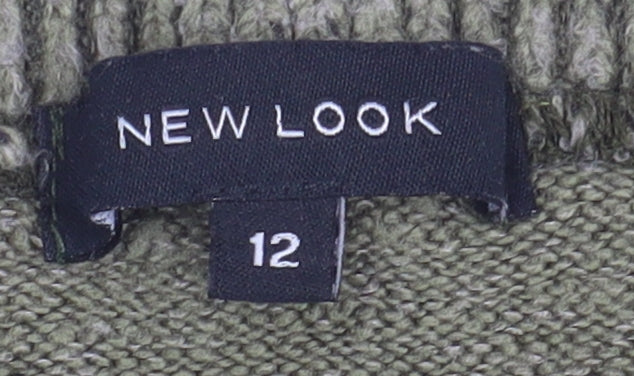 Womens UK Size 12 New Look Green Pullover Jumper