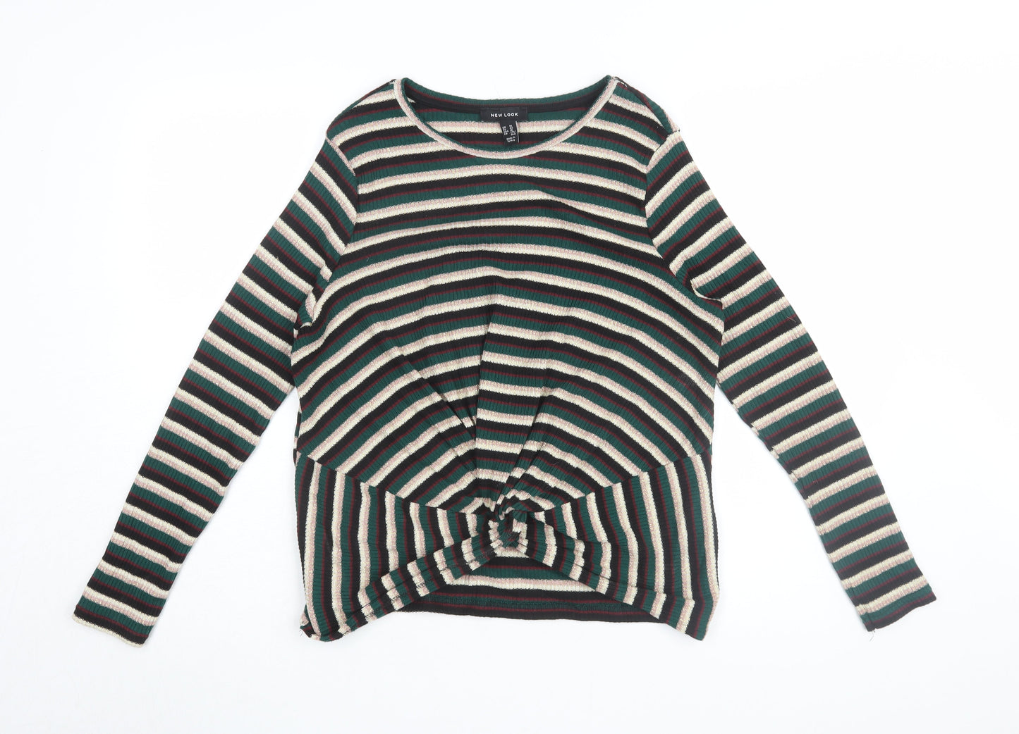 Womens UK Size 14 New Look Multicoloured Basic T-Shirt
