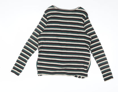 Womens UK Size 14 New Look Multicoloured Basic T-Shirt