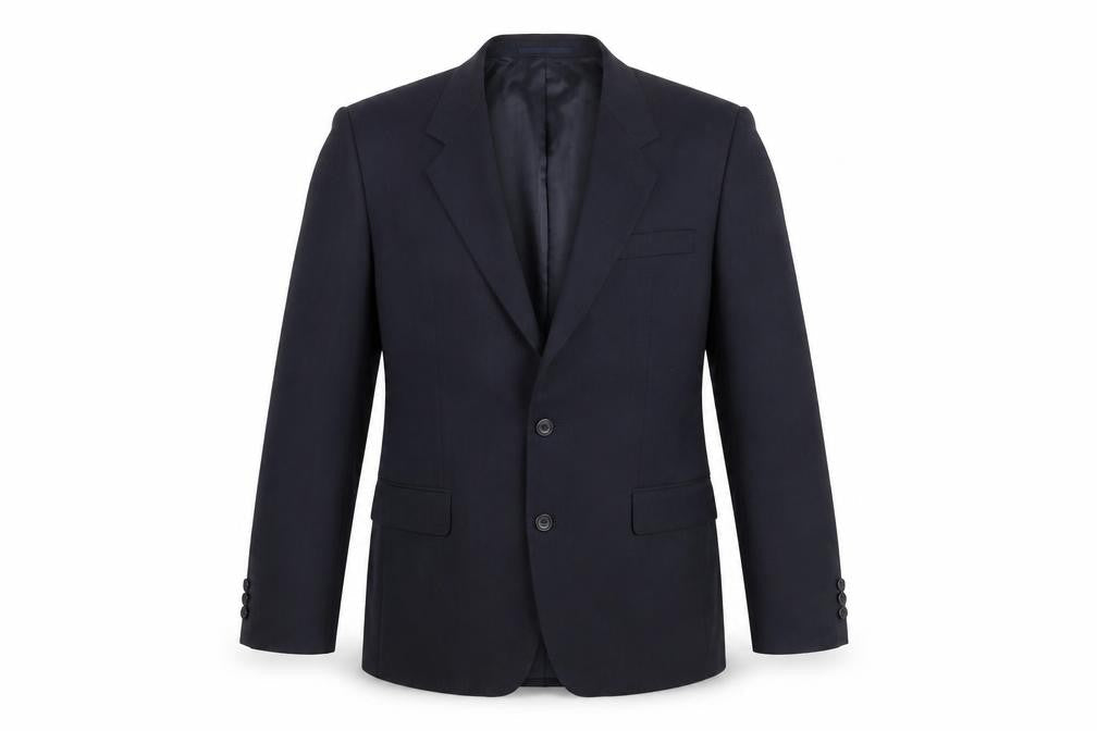 Mens UK Size 44 Vintage Regular Black Suit Jacket
