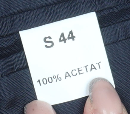 Mens UK Size 44 Vintage Regular Black Suit Jacket