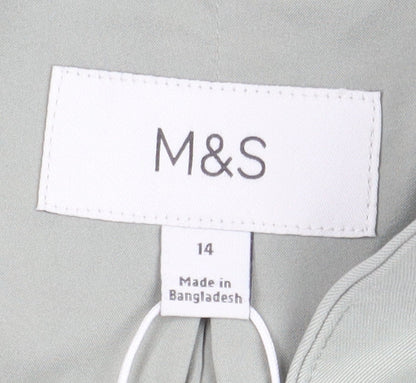 Marks and Spencer Women's Green Blazer Size 14