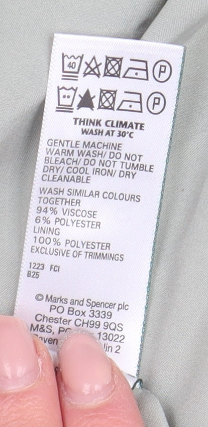 Marks and Spencer Women's Green Blazer Size 14