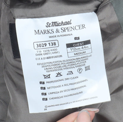 Mens UK Size 44 Marks and Spencer Regular Grey Suit Jacket