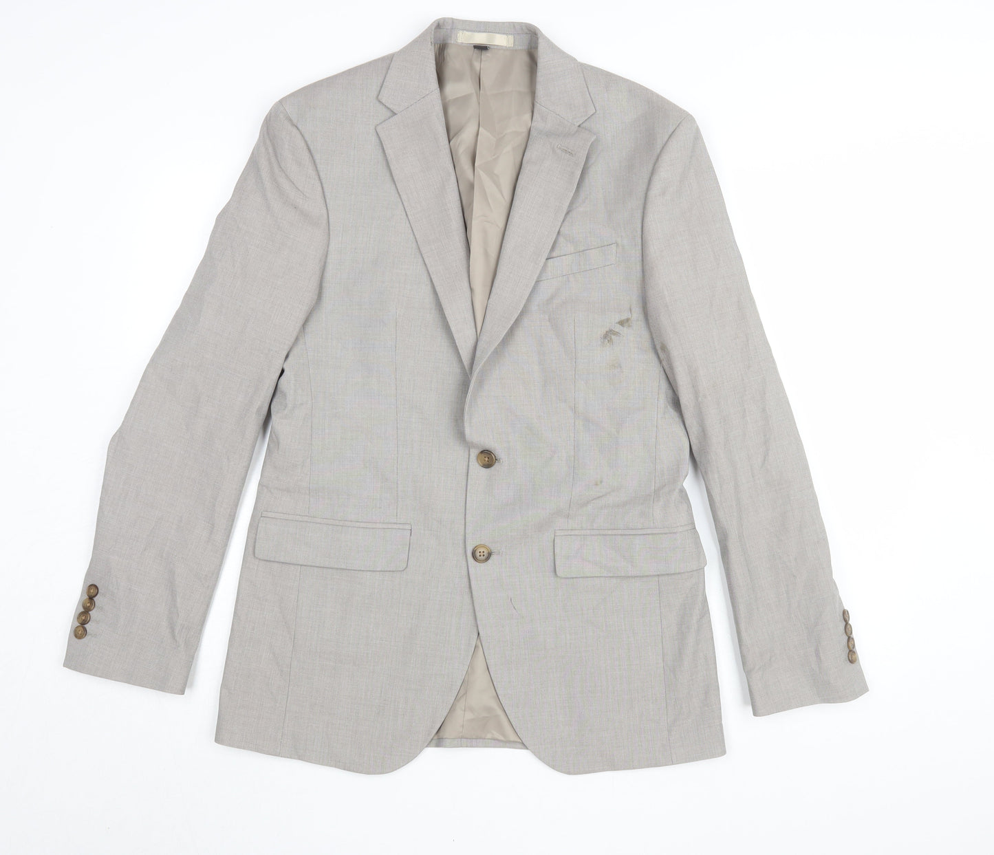 Mens UK Size 38 Marks and Spencer Regular Beige Suit Jacket