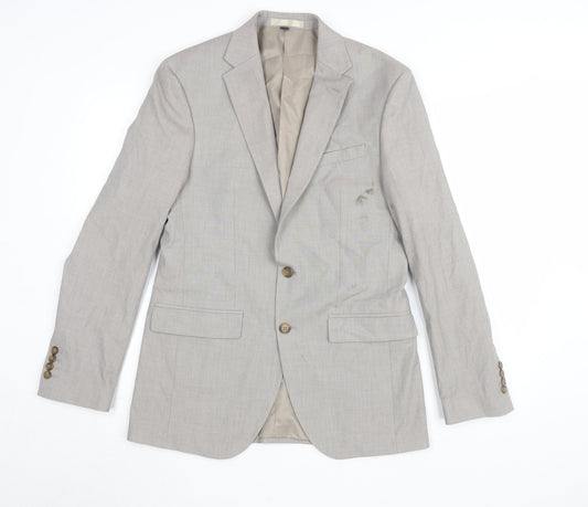Mens UK Size 38 Marks and Spencer Regular Beige Suit Jacket