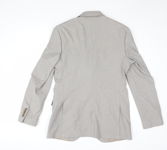 Mens UK Size 38 Marks and Spencer Regular Beige Suit Jacket