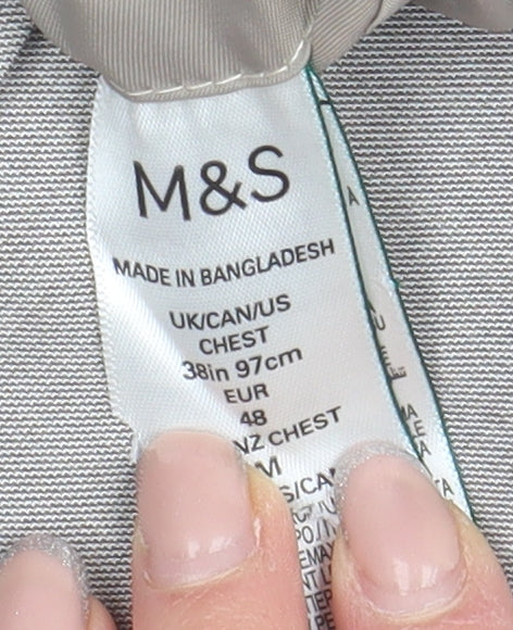 Mens UK Size 38 Marks and Spencer Regular Beige Suit Jacket