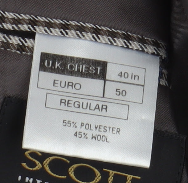 Mens UK Size 40 Scott International Regular Multicoloured Suit Jacket
