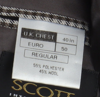 Mens UK Size 40 Scott International Regular Multicoloured Suit Jacket