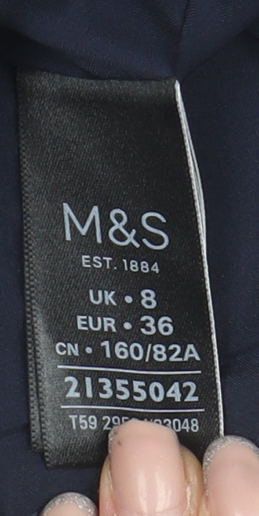 Marks and Spencer Women's Blue Blazer Size 8