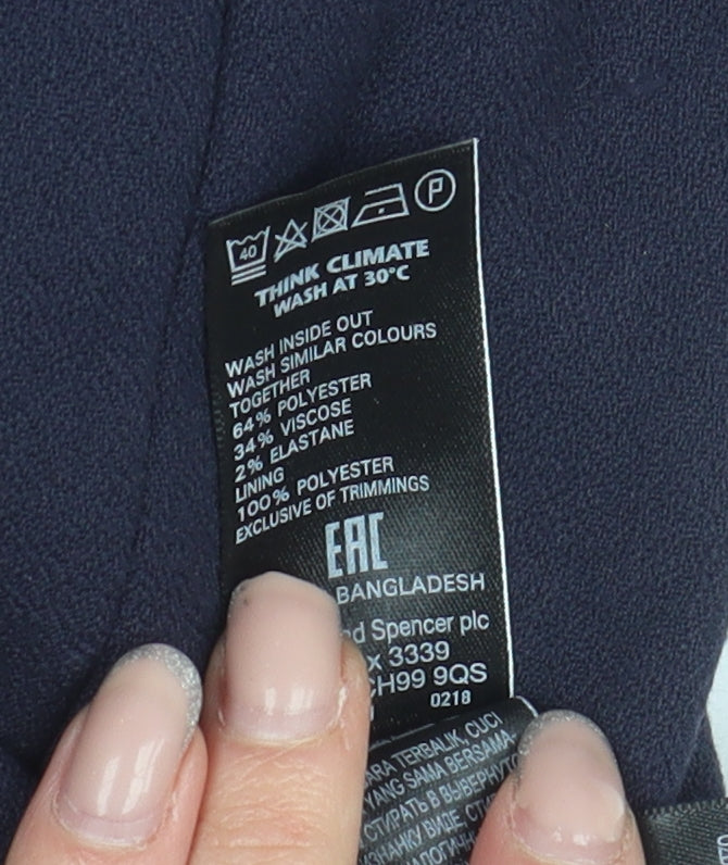 Marks and Spencer Women's Blue Blazer Size 8