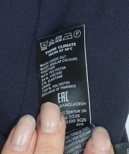 Marks and Spencer Women's Blue Blazer Size 8