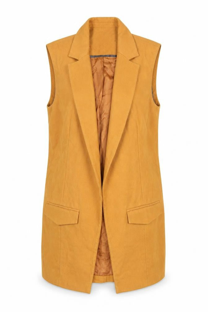 Womens UK Size 10 Topshop Brown Waistcoat