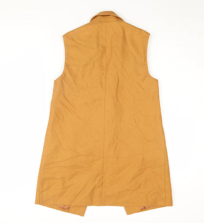 Womens UK Size 10 Topshop Brown Waistcoat
