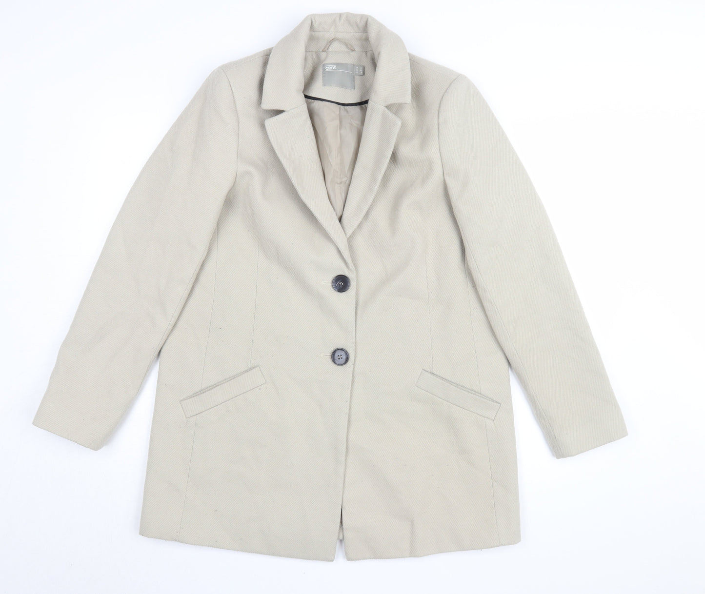 Womens UK Size 12 ASOS Beige Basic Jacket