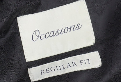 Mens UK Size 42 Occasions Regular Black Suit Tuxedo