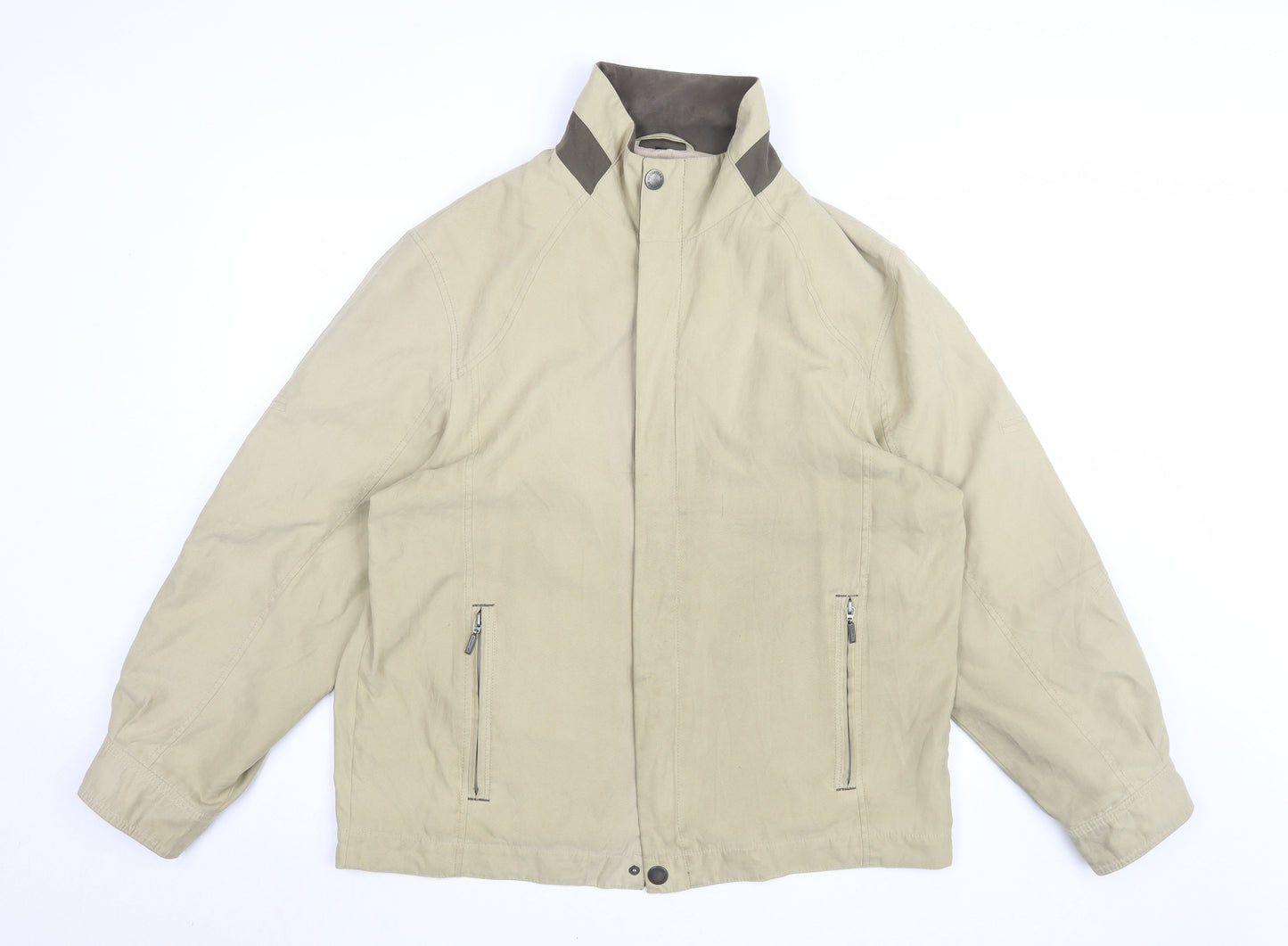 Mens UK Size M Viacortesa Beige Windbreaker Coat