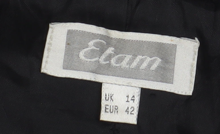 Womens UK Size 14 Etam Black Basic Jacket