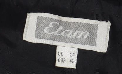 Womens UK Size 14 Etam Black Basic Jacket