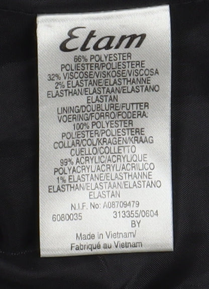Womens UK Size 14 Etam Black Basic Jacket