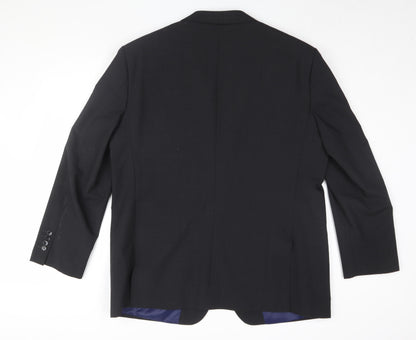 Mens UK Size 46 Greenwoods Regular Black Suit Jacket