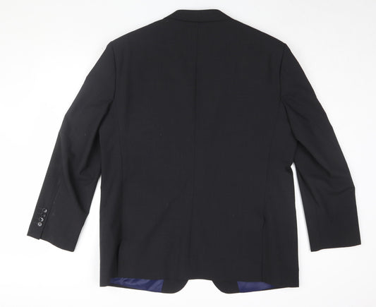 Mens UK Size 46 Greenwoods Regular Black Suit Jacket