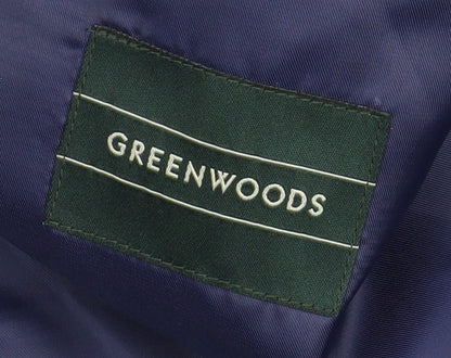 Mens UK Size 46 Greenwoods Regular Black Suit Jacket