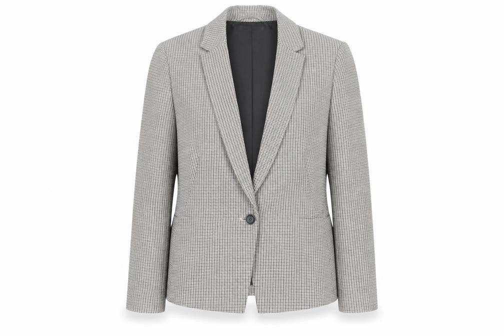 Marks and Spencer Women's Grey Houndstooth Suit Jacket