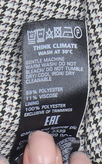 Marks and Spencer Women's Grey Houndstooth Suit Jacket