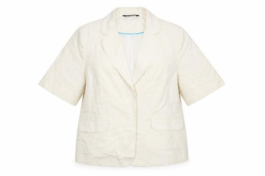 Womens UK Size 18 Bm Collection Regular Beige Blazer