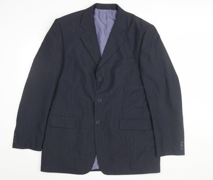 Mens UK Size 42 Genesis Regular Black Suit Jacket