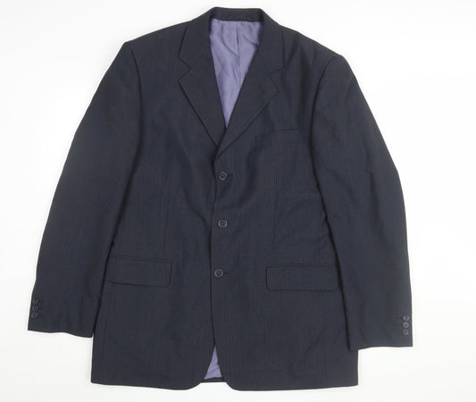 Mens UK Size 42 Genesis Regular Black Suit Jacket
