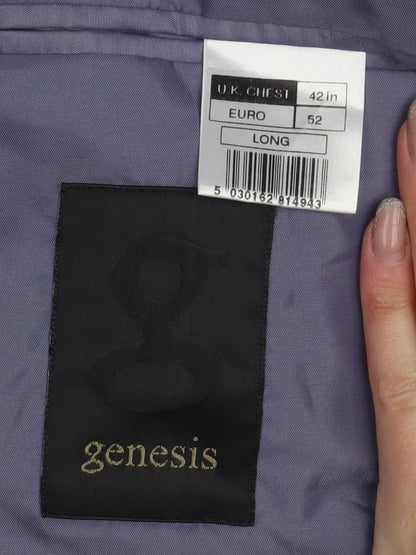 Mens UK Size 42 Genesis Regular Black Suit Jacket