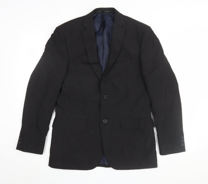 Mens UK Size 36 Debenhams Regular Black Suit Jacket