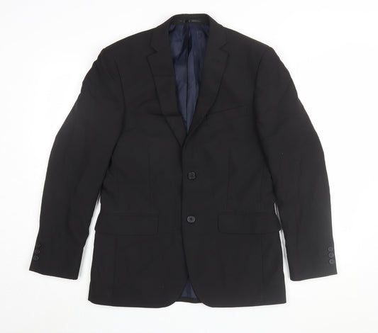 Mens UK Size 36 Debenhams Regular Black Suit Jacket
