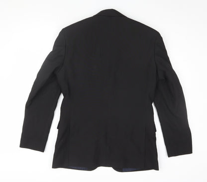 Mens UK Size 36 Debenhams Regular Black Suit Jacket
