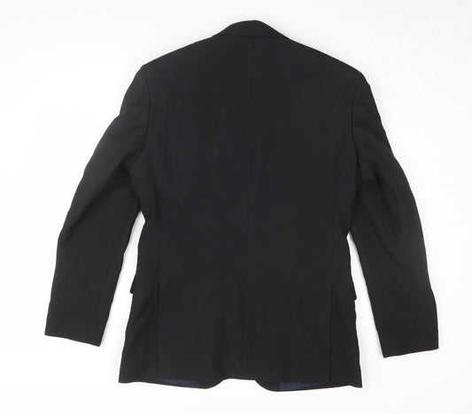 Mens UK Size 36 Debenhams Regular Black Suit Jacket