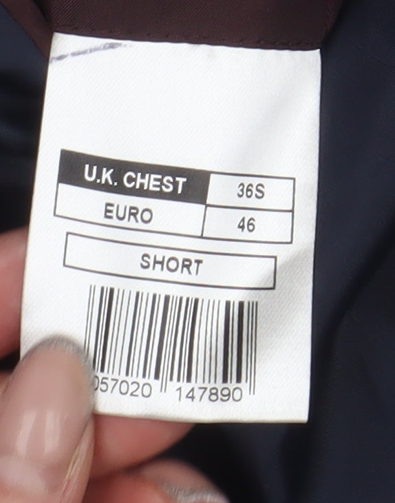 Mens UK Size 36 Debenhams Regular Black Suit Jacket