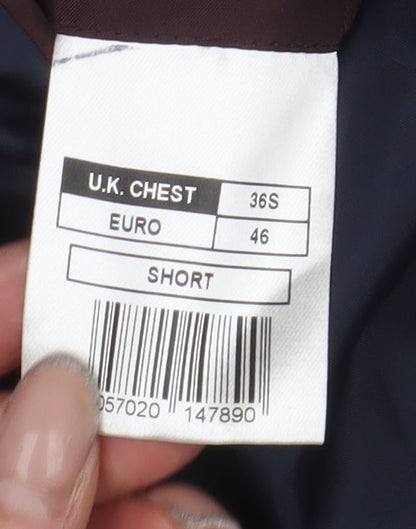 Mens UK Size 36 Debenhams Regular Black Suit Jacket
