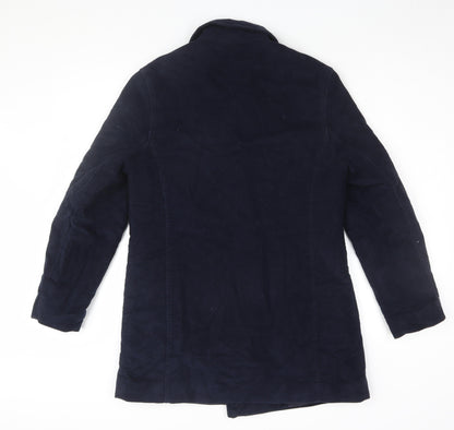 Womens UK Size 8 NEXT Blue Pea Coat