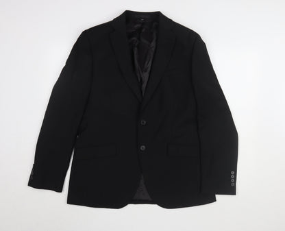 Mens UK Size 40 Marks and Spencer Regular Black Suit Jacket