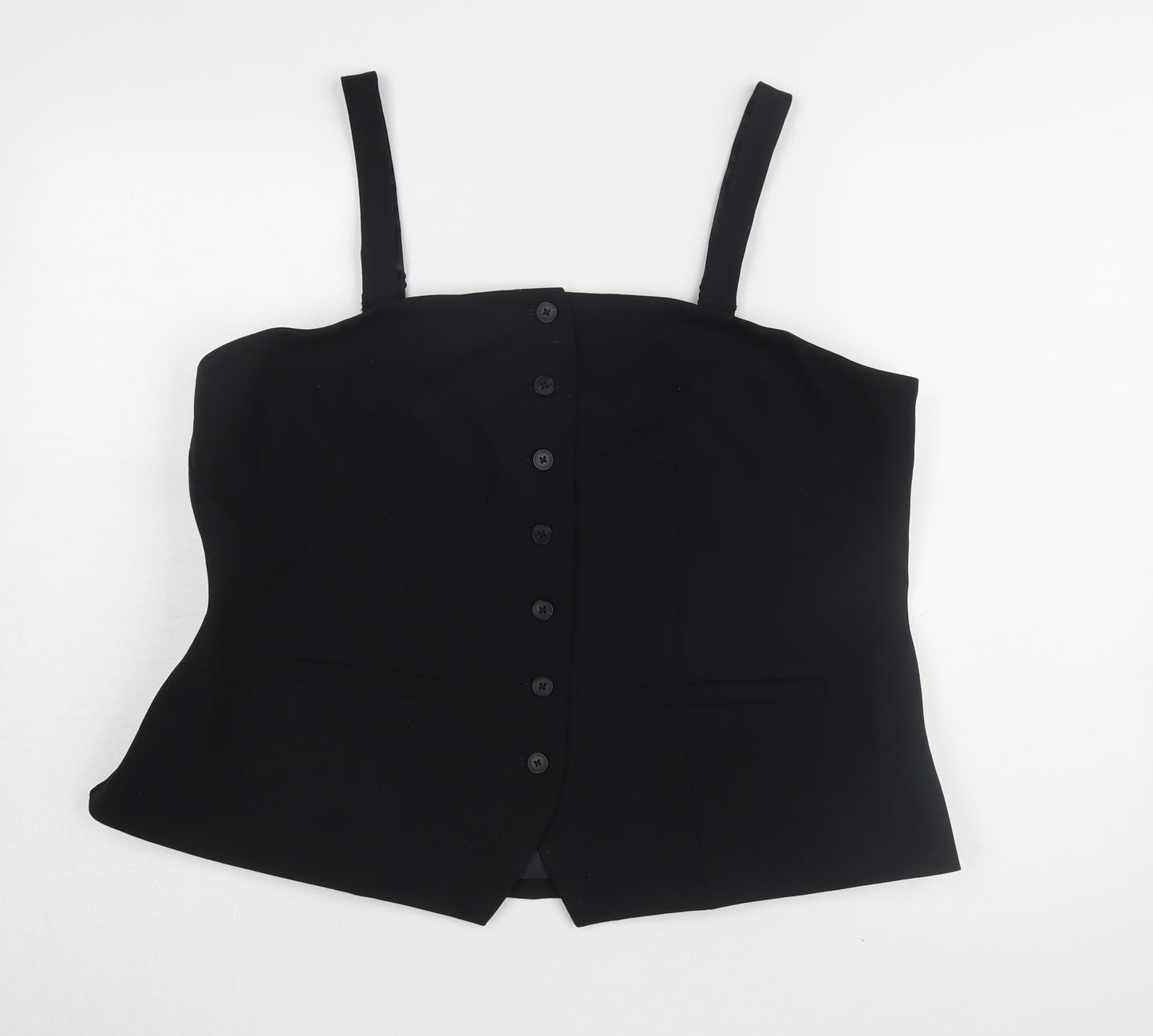 Womens UK Size 20 Marks and Spencer Black Basic Tank