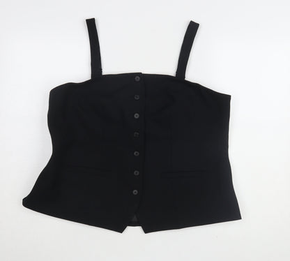 Womens UK Size 20 Marks and Spencer Black Basic Tank