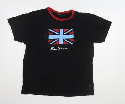 Mens UK Size L Ben Sherman Black  T-Shirt