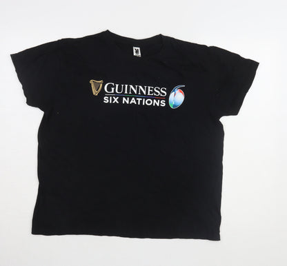 Roly Black Unisex Cotton T-Shirt, L, Casual Basic Wear