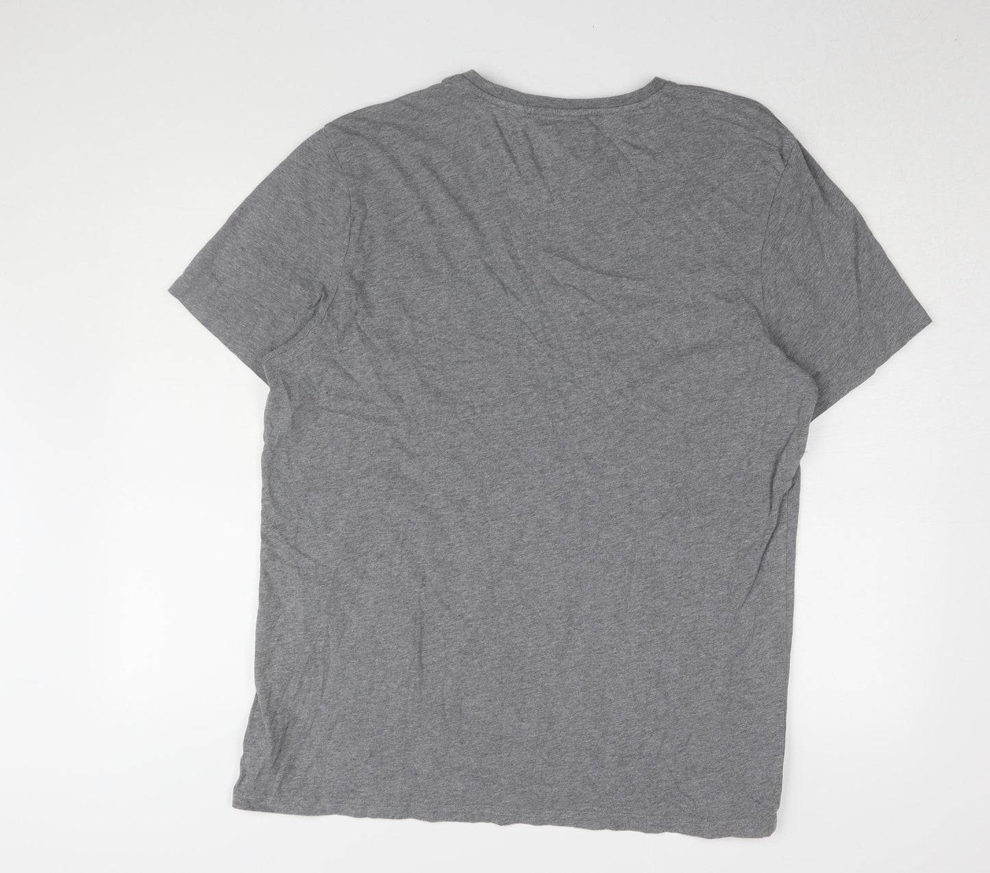 Lyle & Scott Men's Grey XL Logo T-Shirt - Classic Style