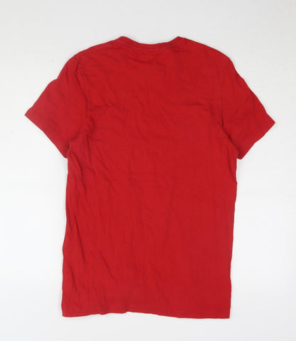 Mens UK Size S adidas Red  T-Shirt